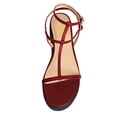 thumbnail image 4 of FSJ Women Vacation Espadrille Platform Low Heel Gladiator Round Open Toe Sandals Ankle Strappy with Buckle Comfortable Shoes Size 12 Red, 4 of 4
