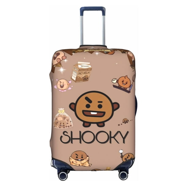 BTS BT21 SHOOKY Funda De Equipaje Lavable Protector De Maleta Antiarañazos Para De 18 A 32 Pulgadas huangjie unisex