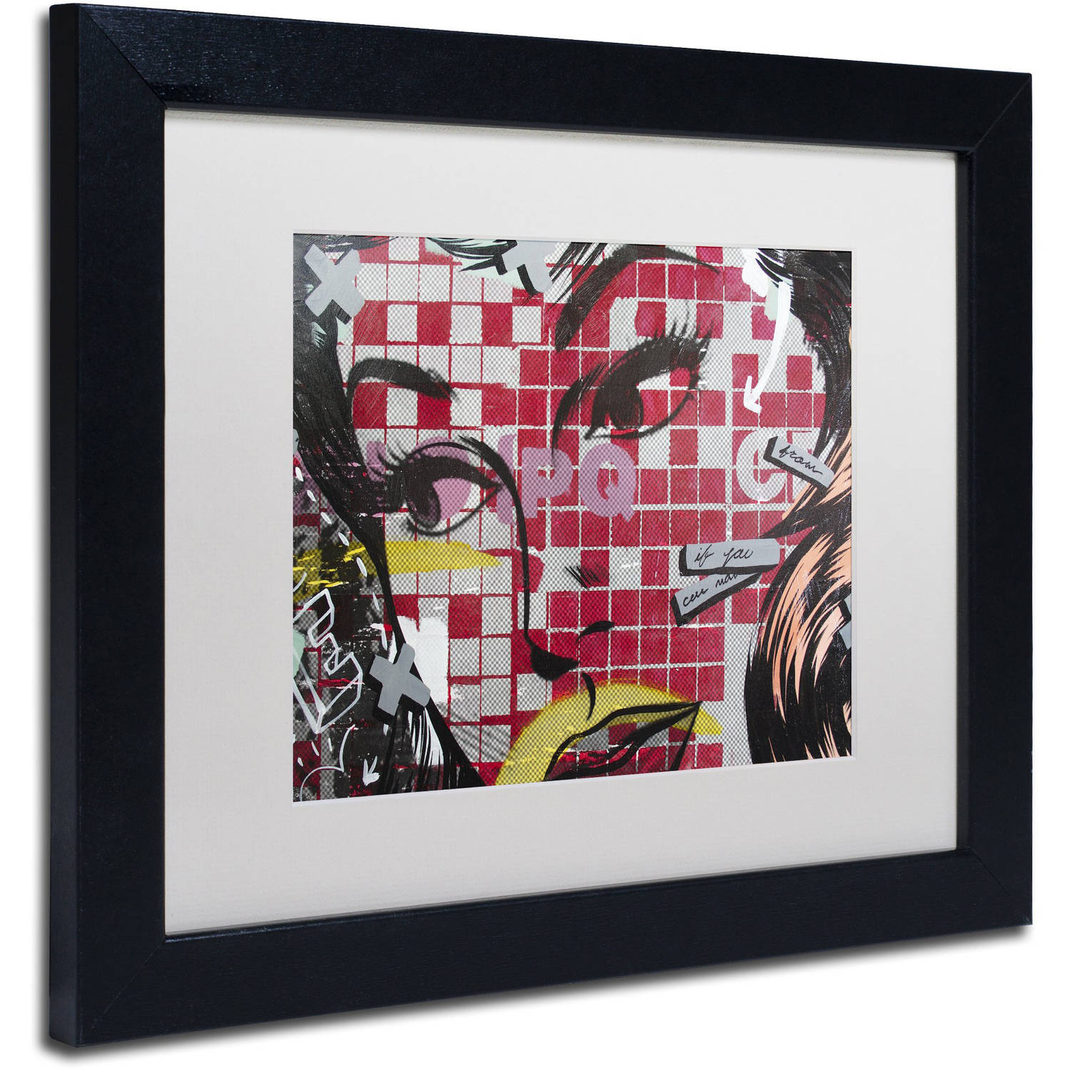 Trademark Fine Art "If You Can" Canvas Art by Dan Monteavaro White Matte, Black Frame
