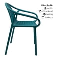 thumbnail image 4 of JAUZ IMPROVEMENT 2pz Silla Minimalista Color Aqua Moderna Tipo Lagoon (A2175), 4 of 5
