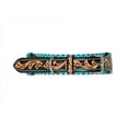 thumbnail image 5 of Affilare Leather Dog Collar Western Style Heavy Duty Sunflower Tooled Floral Padded for Puppies and Big Dogs 10IS105-S, 5 of 6