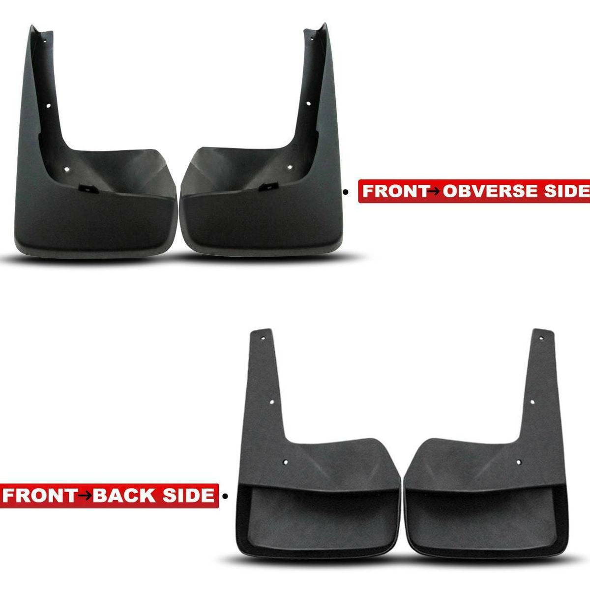Geelife 4x Splash Guards Mud Flap Front Rear for Chrysler Dodge Town & Country 2011-2017
