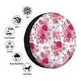 thumbnail image 4 of Naloa Peonies And Roses PVC Leather Spare Tire Wheel Cover for Car Truck SUV Camper Trailer Universal Fit many size14 inch, 4 of 6