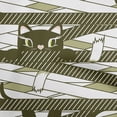 thumbnail image 1 of oneOone Viscose Jersey Dark Olive Green Fabric Kids Sewing Material Print Fabric By The Yard 60 Inch Wide, 1 of 4