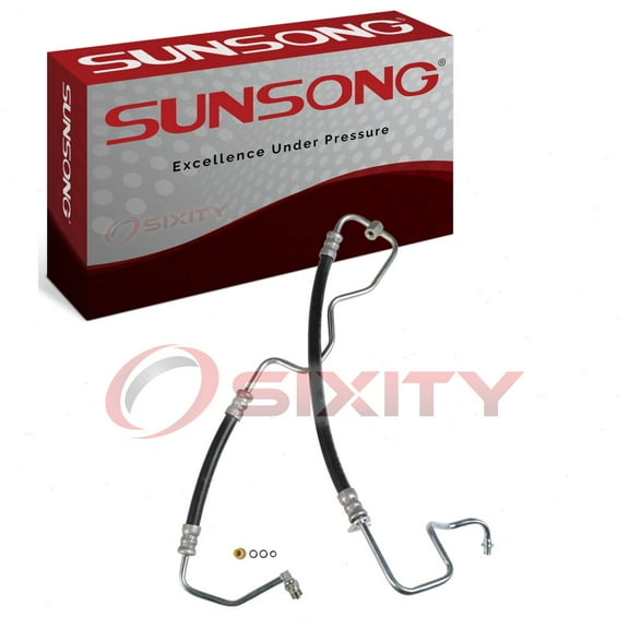Sunsong Power Steering Pressure Line Hose compatible with Ford Crown Victoria 2003-2011