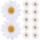 thumbnail image 2 of Juego de 12 elegantes pinzas para el cabello con margaritas blancas para mujeres y niñas: hermosas pinzas florales para cualquier ocasión., 2 of 6