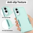 thumbnail image 6 of Decase for Samsung Galaxy S25 Edge Case, Shockproof Heavy Duty Hybrid Protection Hard PC Shell Flexible TPU Bumper, Military Grade Drop Proof Durable Protective Case with Screen Protector,Mint, 6 of 6