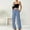 A1 Blue, variant on Wide Leg Pants for Women Linen Cotton Blend Pants Comfy Trousers Breathable Relaxed Fit Pants Lounge Palazzo Pants Boho Travel Pants Solid Color Long Trousers Office Dress Work Slacks L
