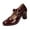 Wine, variant on Patent Leather Block Heels, Bow Accent Retro Shoes, Women's Bow Mary Jane Low Block Chunky Heels Pumps Closed Round Toe Low Heels Ankle Strap Wedding Dress Evening Party Shoes, Khaki 6