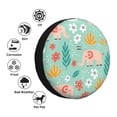 thumbnail image 4 of Fotbe Elephant and Flowers Funda de Llanta de Repuesto con Estampado, Engrosada, Ajuste Universal para Jeep, Remolque, RV, SUV, Camión-14 inch, 4 of 6