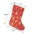 thumbnail image 2 of Christmas Stockings,Red Christmas Gingerbread Man Pattern Stockings Christmas,14.8'' Xmas Stockings,Christmas Party Favors,Christmas Party Decorations,Christmas Stockings Personalized, 2 of 5