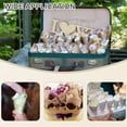 thumbnail image 6 of Uxcell Wedding Confetti Cones, 100 Pcs Paper Tapers Hollow Print Cone Bouquet for Party Wave Gift White, 6 of 6