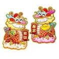 thumbnail image 4 of GUOOL 2Pcs Chinese New Year Door Stickers Cartoon Dragon Blessing Words Chinese New Year Decoration for Holidays Office Living Room, 4 of 9