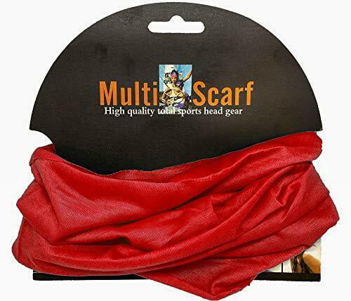 Multifunction head wrap neck tube scarf mask hat PLAIN RED cycling hair fashion 