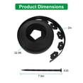 thumbnail image 3 of 32.8ft Plastic Landscape Edging Kit 2in Tall Garden Border with 30 Stakes Black for Lawn Grass Yard, 3 of 10