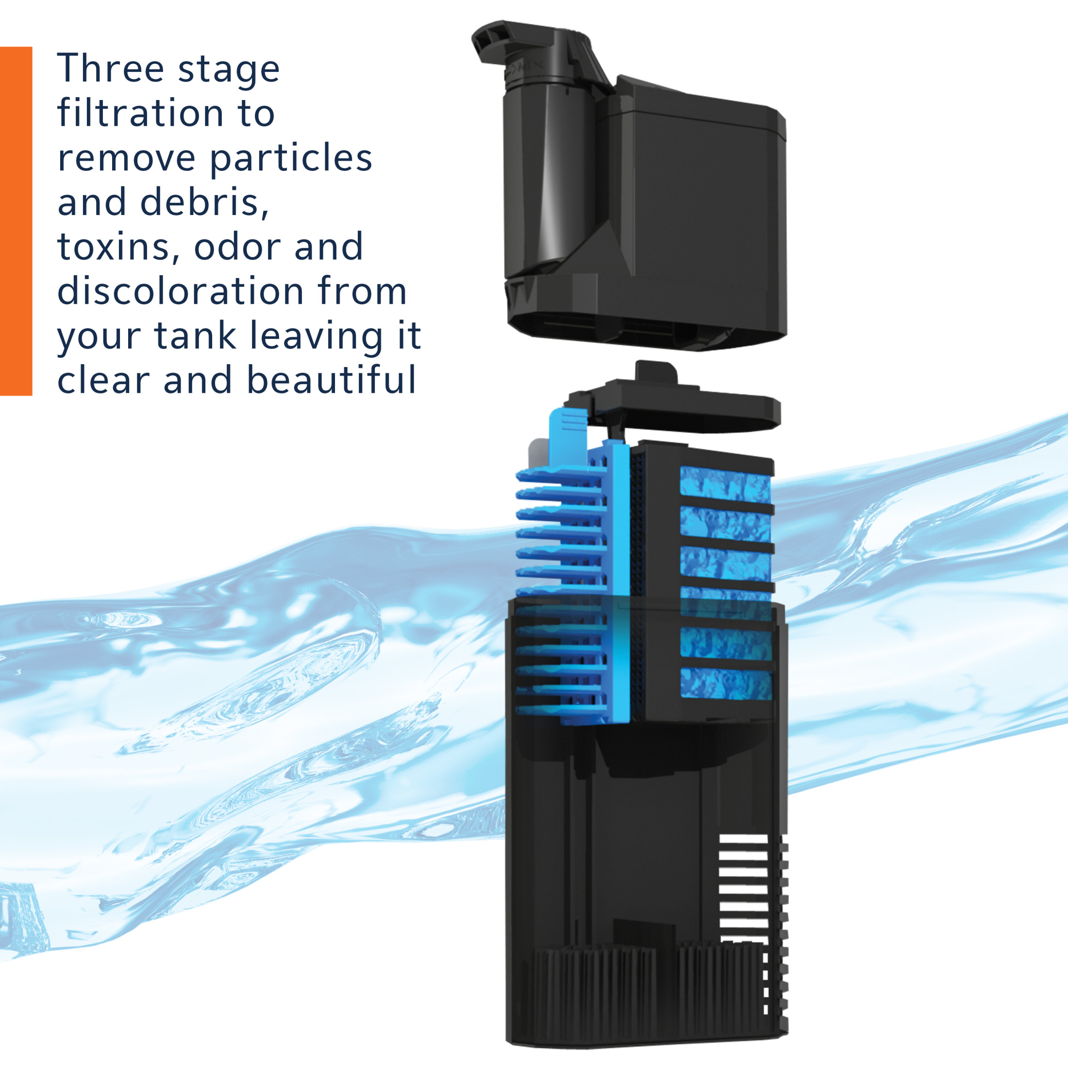 Aqueon Submersible Internal Aquarium Filter, 40 Gallons photo 6
