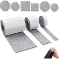 thumbnail image 1 of Protector de muebles multiusos, rollos de tiras de fieltro autoadhesivas para superficies antideslizantes, almohadillas resistentes, fáciles de cortar y usar, 1 of 5