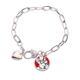thumbnail image 1 of Periódico comunista Rojo patriotismo Pulsera de cadena de corazón joyería encanto moda, 1 of 3