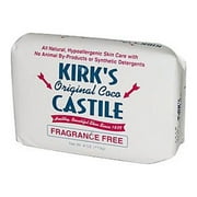 Kirk's Original Coco Castile Bar Soap Fragrance Free 4 Ounces (8 Pack)
