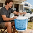 thumbnail image 6 of Portable Hand Crank Washing Machine, 2KG Manual Washer with Spin Dryer, Non-Electric Travel Laundry for Apartment RV Outdoor Camping, 6 of 8
