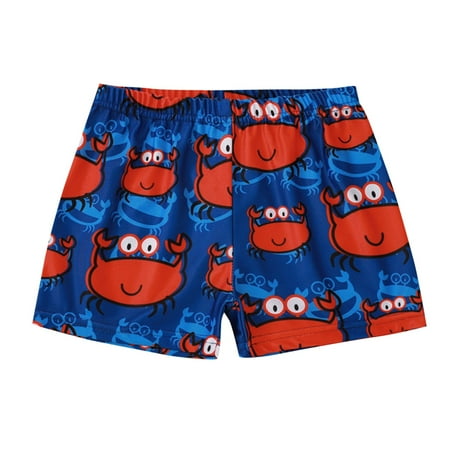 

ZHUASHUM Summer Baby Kids Boys Ocean Animal Print Beach Swimming Trunks Shorts