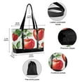 thumbnail image 2 of FORMRS Canvas Laptop Tote Bag for Women with 15.6" Computer Compartments Shoulder Handbag, Apple Pattern, 2 of 7