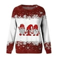 thumbnail image 3 of Christmas Sweatshirts for Women 2025 Long Sleeve Crewneck Xmas Snowflake Sweatshirt Pullover Tops, 3 of 5