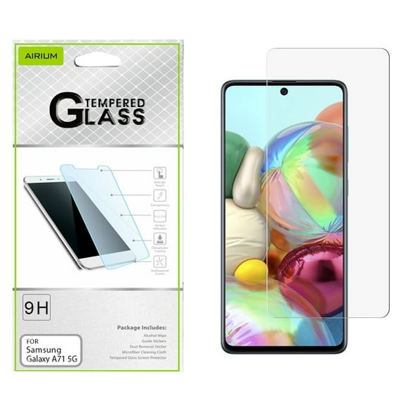 Samsung Galaxy A71 5G Screen Protector Tempered Glass [9H Hardness] [Ultra-Clear HD] [Bubble Free] [Case Friendly] Premium Shockproof Tempered Glass Screen Protector for Samsung Galaxy A71 5G (2020)