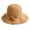 Camel, variant on 56-58cm hat circumference female summer wave edge fisherman hat flower knitted hollow sunshade sun hat foldable breathable basin hat - black