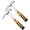 2 Pack Pointed Tip Chrome Plating, variant on 32 oz Rock Pick Hammer, Brick Hammer, 11.8 inch All Steel Geologist Hammers, Bricklayer's/Mason's Hammers with Non-Slip Shock Absorbing Grip for Mining, Geological Prospecting