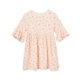 thumbnail image 2 of Baby Girls Light Pink Daisies Gauze Dress, 2 of 7