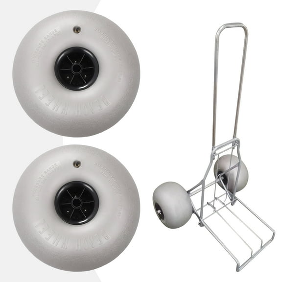 Toolven 16-Inch Beach Inflatable Wheels with Low-Pressure Design for Easy Sand Transport, High Weight-Bearing Capacity, Perfect for Kayak Accessories