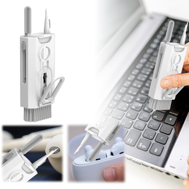 Keyboard Cleaning Brush Set - Computer Phone Earphone Laptop Cleaner, Soft Bristles, Compact Portable for Home Office