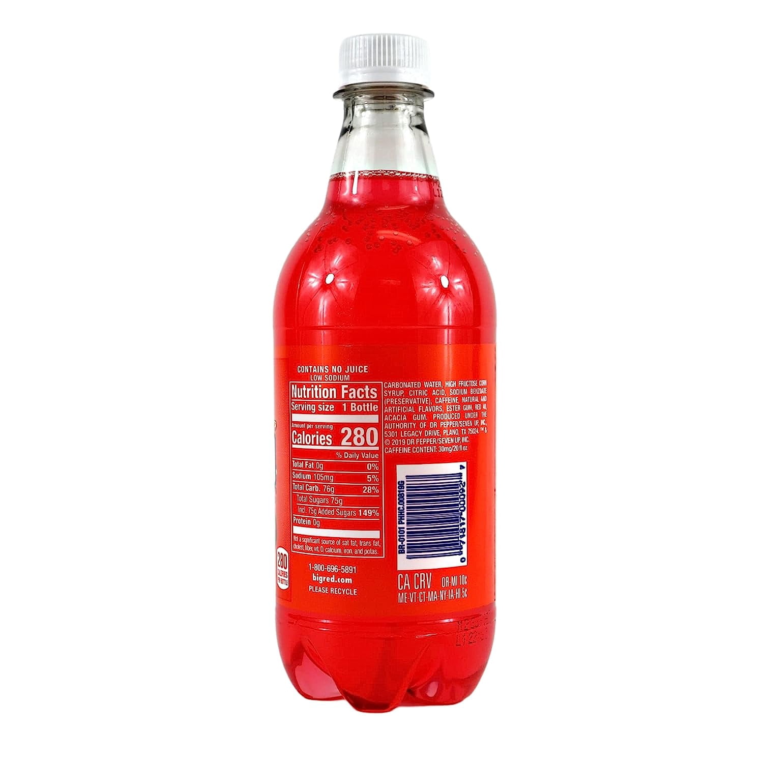 Big Red Soda 20 oz 24 Pack Bundle By Louisiana Pantry (Big Peach)
