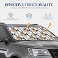 thumbnail image 4 of Disketp French Bulldog 2 Pattern 2 Piece Windshield Sunshades,Folding Windshield Sun Shade for Car SUV Trucks Sedan,Blocks UV Rays Sun Visor Protector-Small, 4 of 6