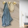 thumbnail image 4 of VWRXBZ Command Hooks, 1.4x1.4x1.2 Inch New Style Clothes Hook Alloy Entrance Hook Personality Gold Wardrobe Small Clothes Hook Wall Hooks for Hanging, 4 of 4