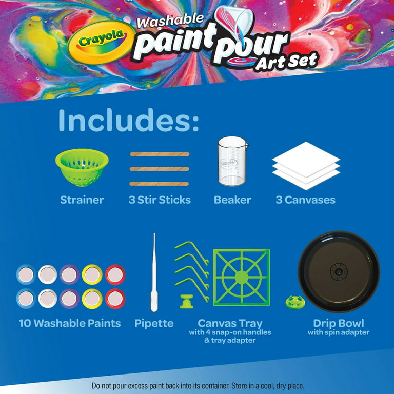 Crayola Washable Paint & Pour Art Set