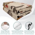 thumbnail image 4 of Queen Quilt Set 90''x96'', Vintage Cactus Lightweight Bedspread Coverlet Set with 2 Pillow Shams, Farmhouse Retro Brown Summer Botanical Breathable All Season Quilt Bedding for Bedroom/Guest Room, 4 of 9