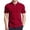Burgundy, variant on QTBIUQ Mens Lightweight Short Sleeve Shirt Collared Casual Plaid Texture Button Top Breathable Summer Casual Wear Burgundy