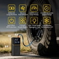 thumbnail image 5 of Askmuse Tire Inflator Portable Air Compressor,150PSI Fast Inflation Cordless Air Pump with Digital Auto Shut-off,LED Light,for Car Tires,Bike,Ball,Inflatables,Travel Emergency, 5 of 7