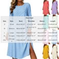 thumbnail image 3 of Karymi Diagonal & Vertical Stripe Patchwork Crew Neck Long Sleeve Midi Dress, Elastic Cuff Side Slit Loose Flowy Casual Daily Sundress Maxi Dresses for Women, 3 of 7