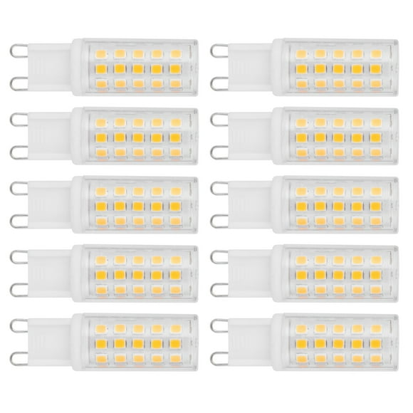 G9 Led Bulb Led Bulb Light Bulb Bi-pin Base Bulb Home Lighting 10PCS G9 Base LED Light Bulb 4W 54LED BiPin Bulb For Chandelier Wall Lamp AC100265V Warm White
