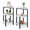 White;Black, variant on LinkRomat Faux Marble End Tables Set of 2, 3-Tier Small Side Table, Round Coffee Table with Metal Legs, End Table for Living Room, White & Gold