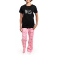 thumbnail image 4 of CafePress - Play Volleyball Like A Girl Women's Dark Pajamas - Women's Short Sleeve Print T-Shirt and Pants Dark Cotton Pajama Set, 4 of 7