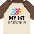 thumbnail image 4 of Inktastic My 1st Marathon Race Boys or Girls Long Sleeve Baby Bodysuit, 4 of 5