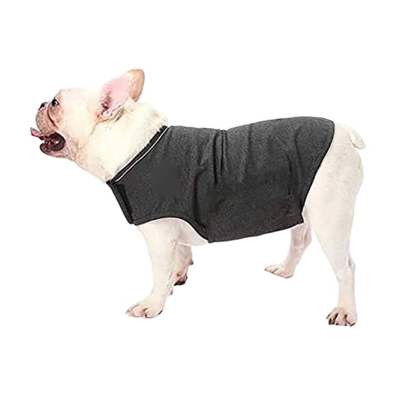 Dog Anxiety Relief Vest Calming Comfort Shirt, Thunderstorm Fireworks Stress Reduction Wrap for Small Medium Dogs,M,Dark Gray