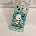 thumbnail image 1 of Funda de teléfono con dibujos animados de Hello kitty my melody, Kuromi Cinnamoroll para iPhone 14, 13, 12, 11 Pro Max, Xr, 14 Plus, X, 7, 8 Plus, bonita funda Fivean LED, 1 of 2