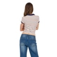 thumbnail image 3 of Forever 21 Women’s Tee with Allover Stripes Casual Classic Trend Style, XS-XL, 3 of 6