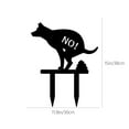 thumbnail image 3 of Gmogad Cast Iron No Dog Poop Sign 15x12in Heavy Duty Weatherproof Lawn Garden Decoration with Easy Ground Insert for Yard Patio Outdoor, 3 of 6