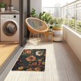thumbnail image 4 of Yayeee Doormat for Indoor Entrance 32" x 20" Non Slippery Floor Rug, Dark Floral Pattern, 4 of 8